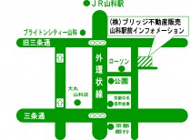 山科駅前インフォメーション地図
