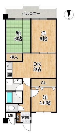 （リアル）間取_パークテラス山科305