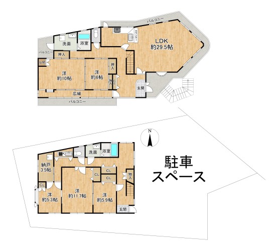 （リアル）間取_御陵原西町5-6、5-7