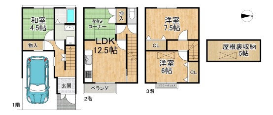 （リアル）間取_西野山中臣町72-86