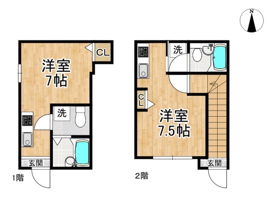 （リアル）間取_ロカ勧修（1階2階）