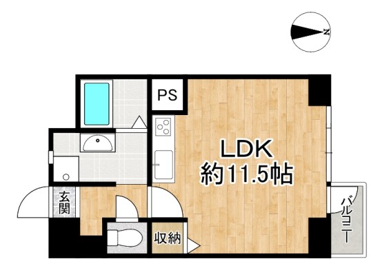 （リアル）間取_五条ローズハイツB棟1007