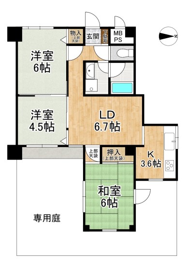 （リアル）間取_シンフォニー伏見東109