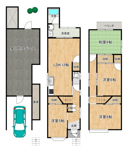 (リアル)間取_西野山射庭ノ上町138-36